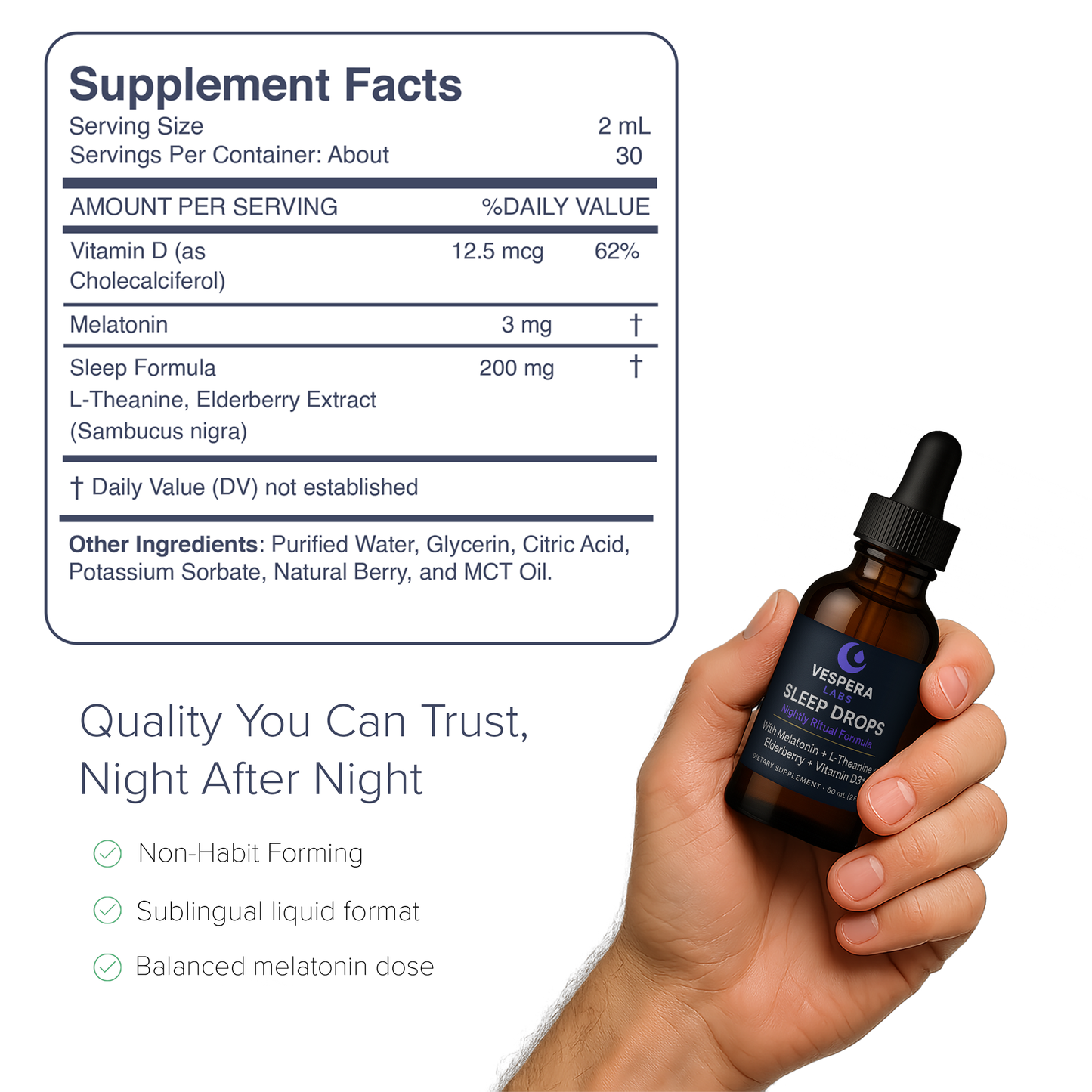 Sleep Drops - With L-Theanine And Melatonin